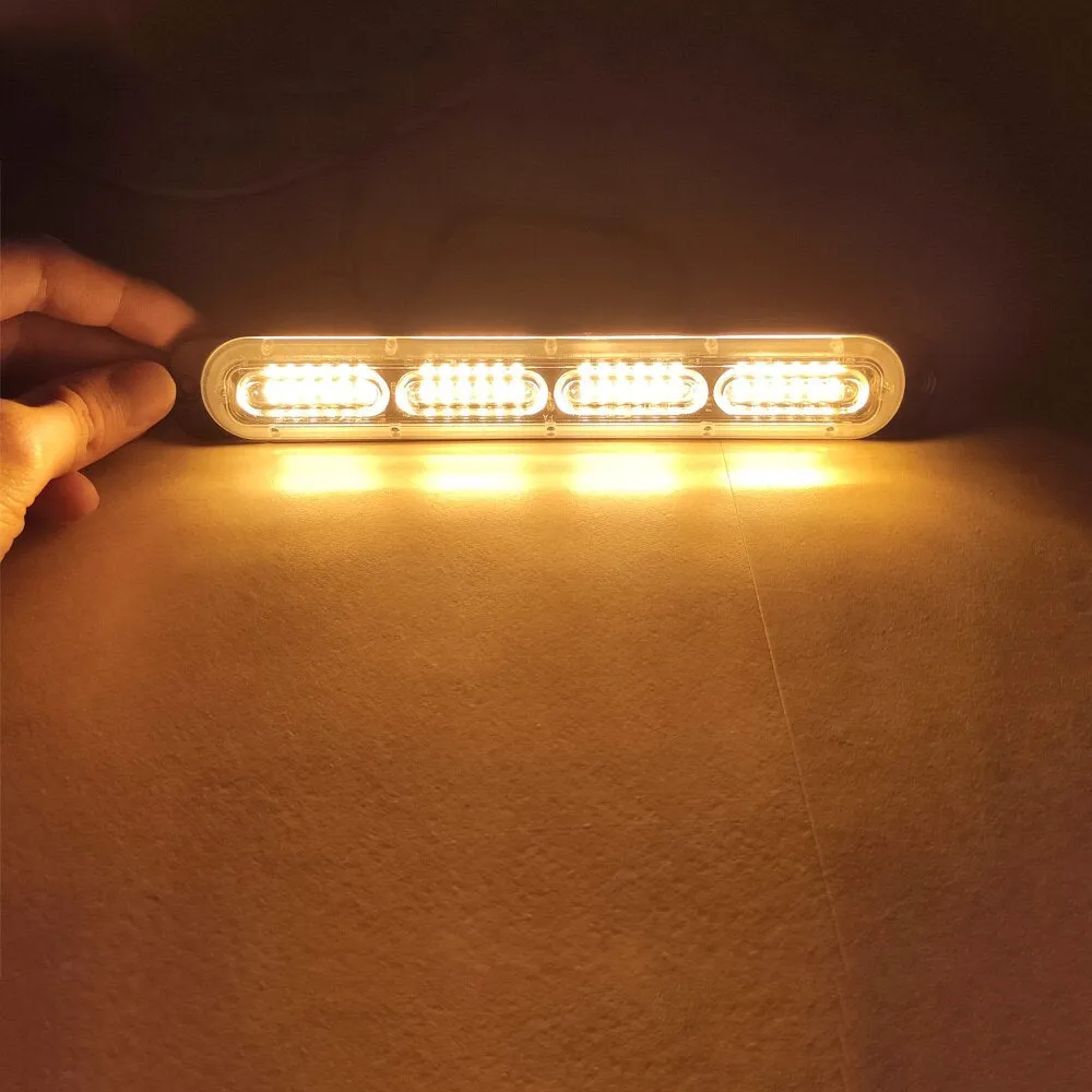24 LED Car Strobe Warning Light Grill Flashing Breakdown Emergency Light Car Truck Trailer Beacon Lamp LED Side Light For Cars