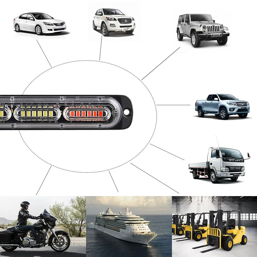 24 LED Car Strobe Warning Light Grill Flashing Breakdown Emergency Light Car Truck Trailer Beacon Lamp LED Side Light For Cars