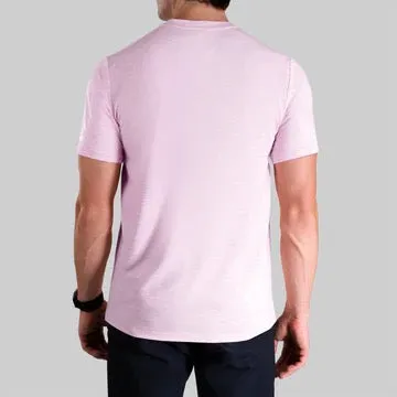 2UNDR Luxury Crew Tee - HEATHERED LIGHT PINK