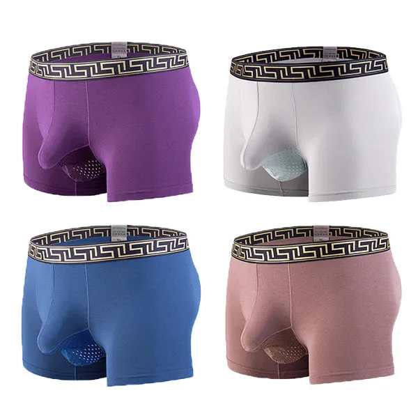 4 Pack Separate Ball Hammock Breathable Trunks