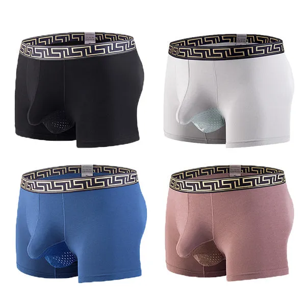 4 Pack Separate Ball Hammock Breathable Trunks