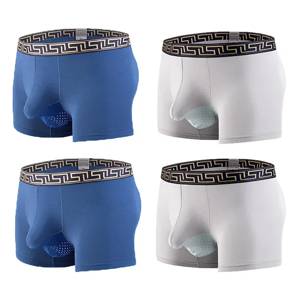 4 Pack Separate Ball Hammock Breathable Trunks