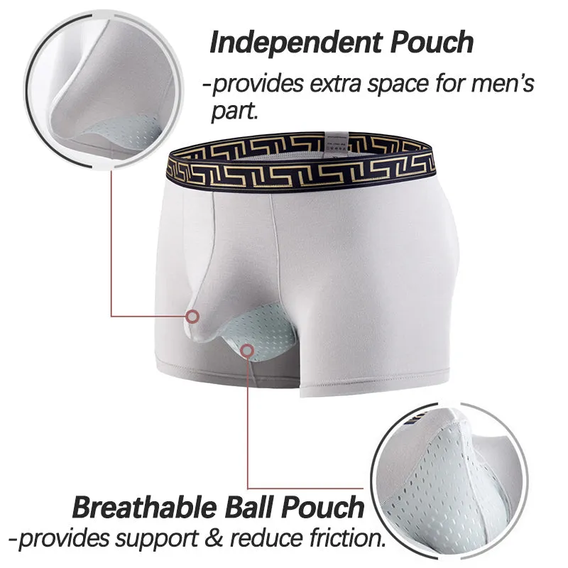 4 Pack Separate Ball Hammock Breathable Trunks