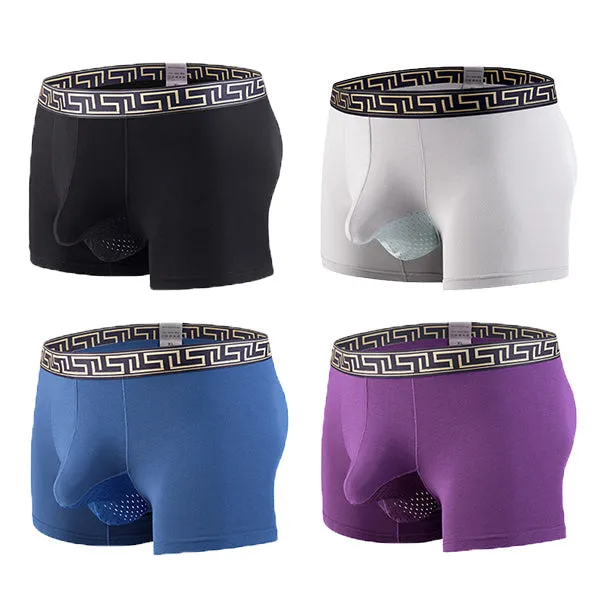 4 Pack Separate Ball Hammock Breathable Trunks