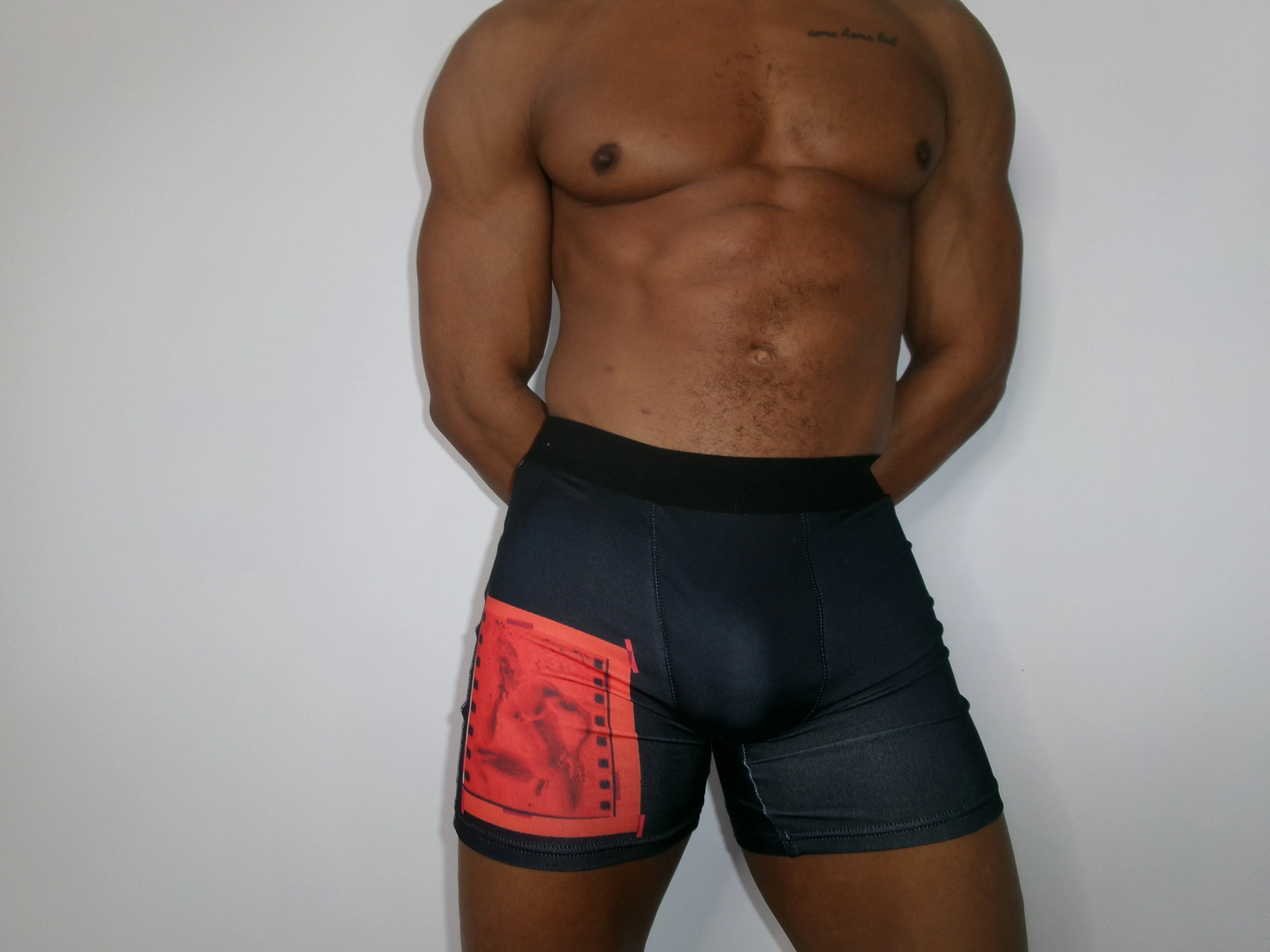 Mens Vintage 90s Gay Porn Transparency Boxer Briefs #2 - Enhanced Design