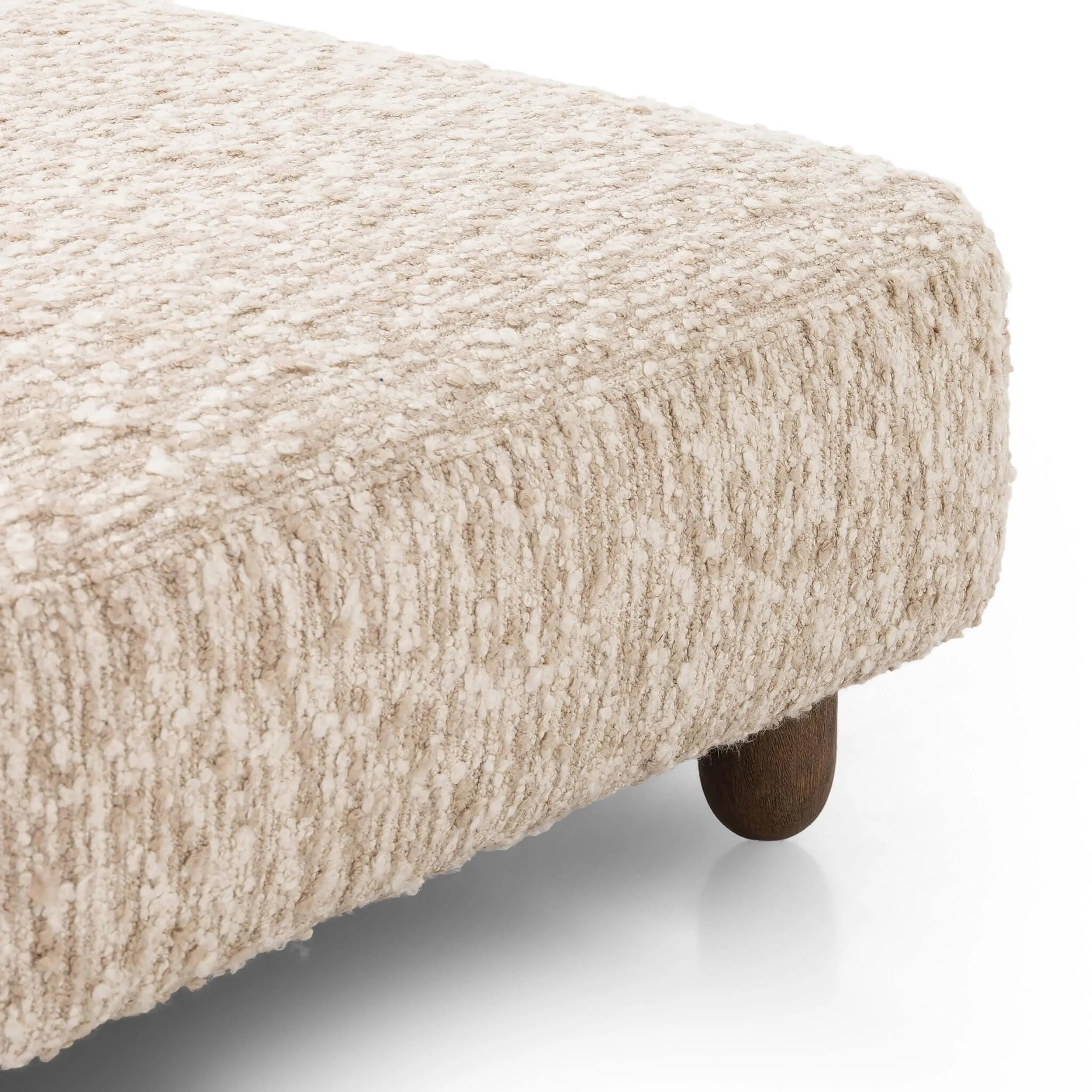 Aniston Rectangular Ottoman, Solema Cream