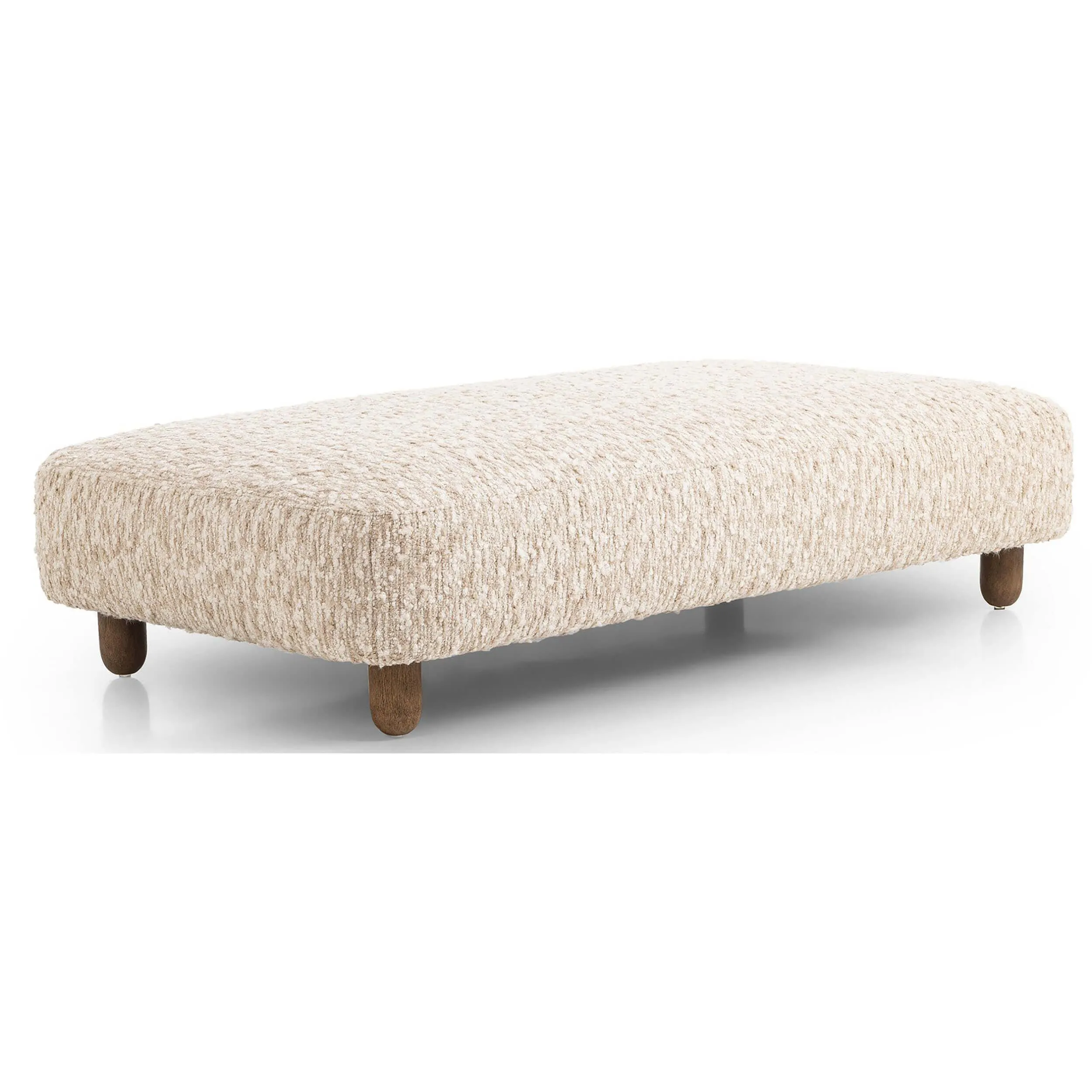 Aniston Rectangular Ottoman, Solema Cream
