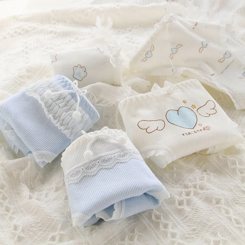 Baby Blue Lace Cotton Undies
