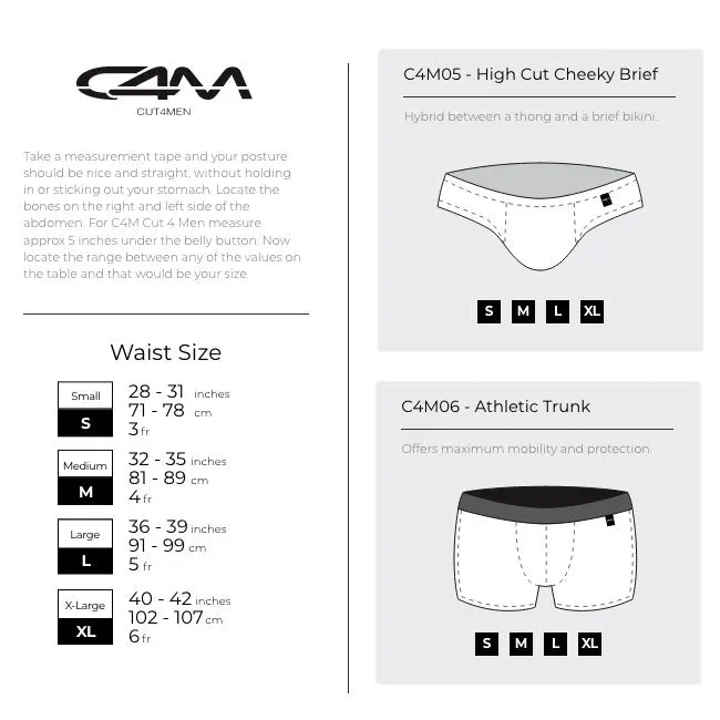 C4M Low Rise Bikini Brief Provocative - Tattoo
