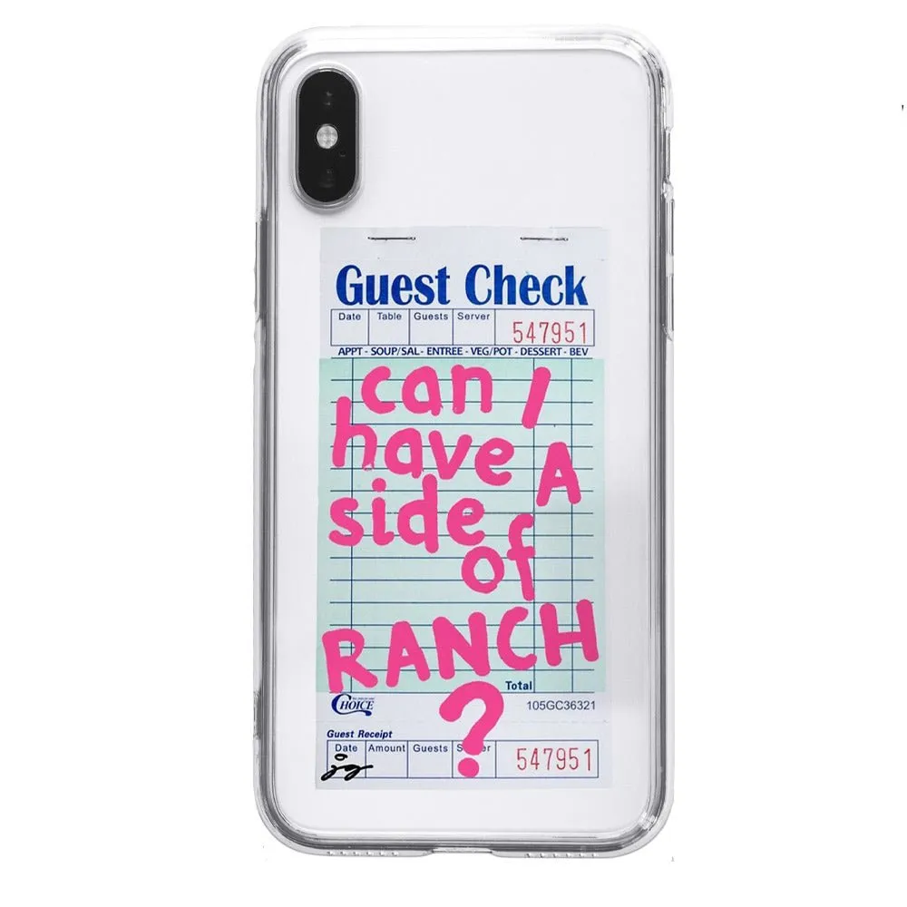 Can I Have A Side Of Ranch Transparent Phone Case