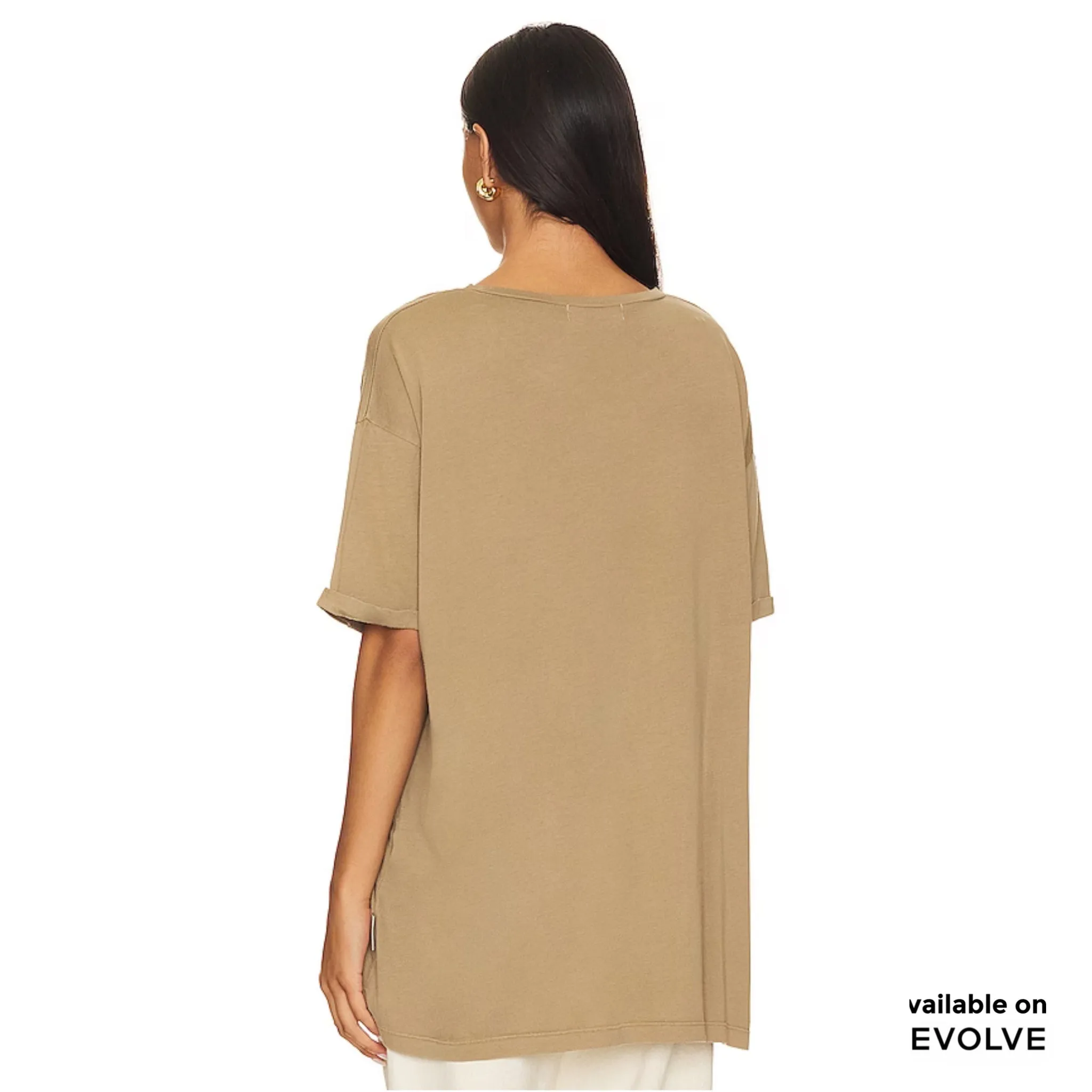 Coastal Cowgirl - Oversized Tee - Camel Gold