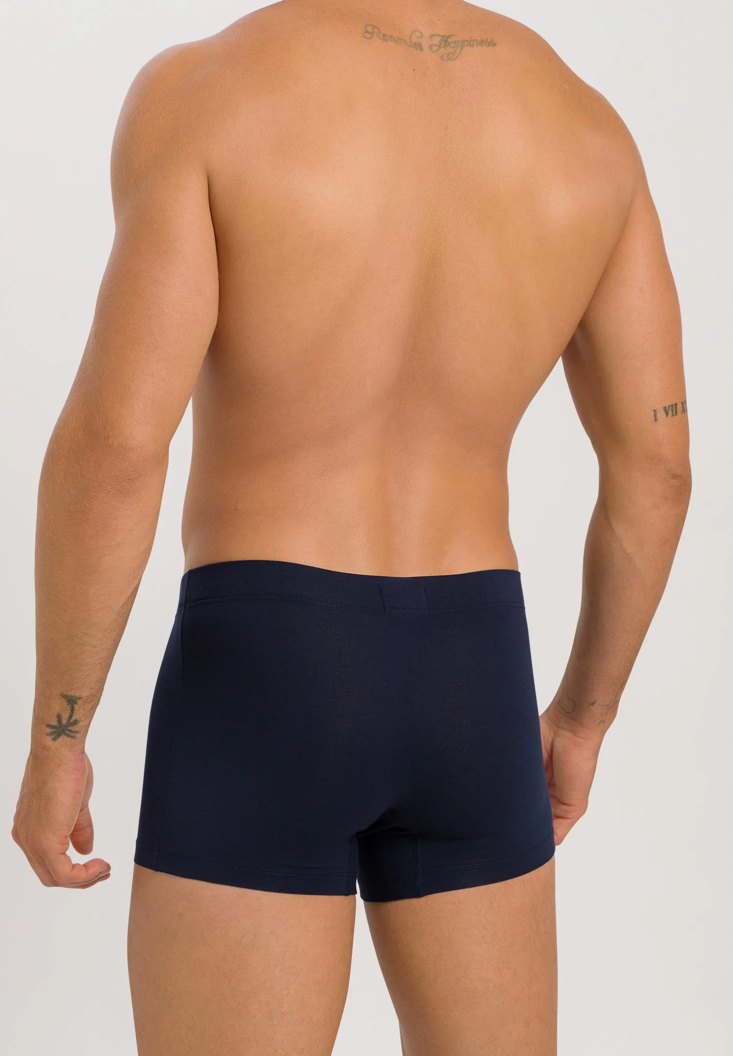 Cotton Essentials 2-Pack Cotton Boxer Briefs With Covered Waistband | Deep Navy/ Bright Red 73079-2896