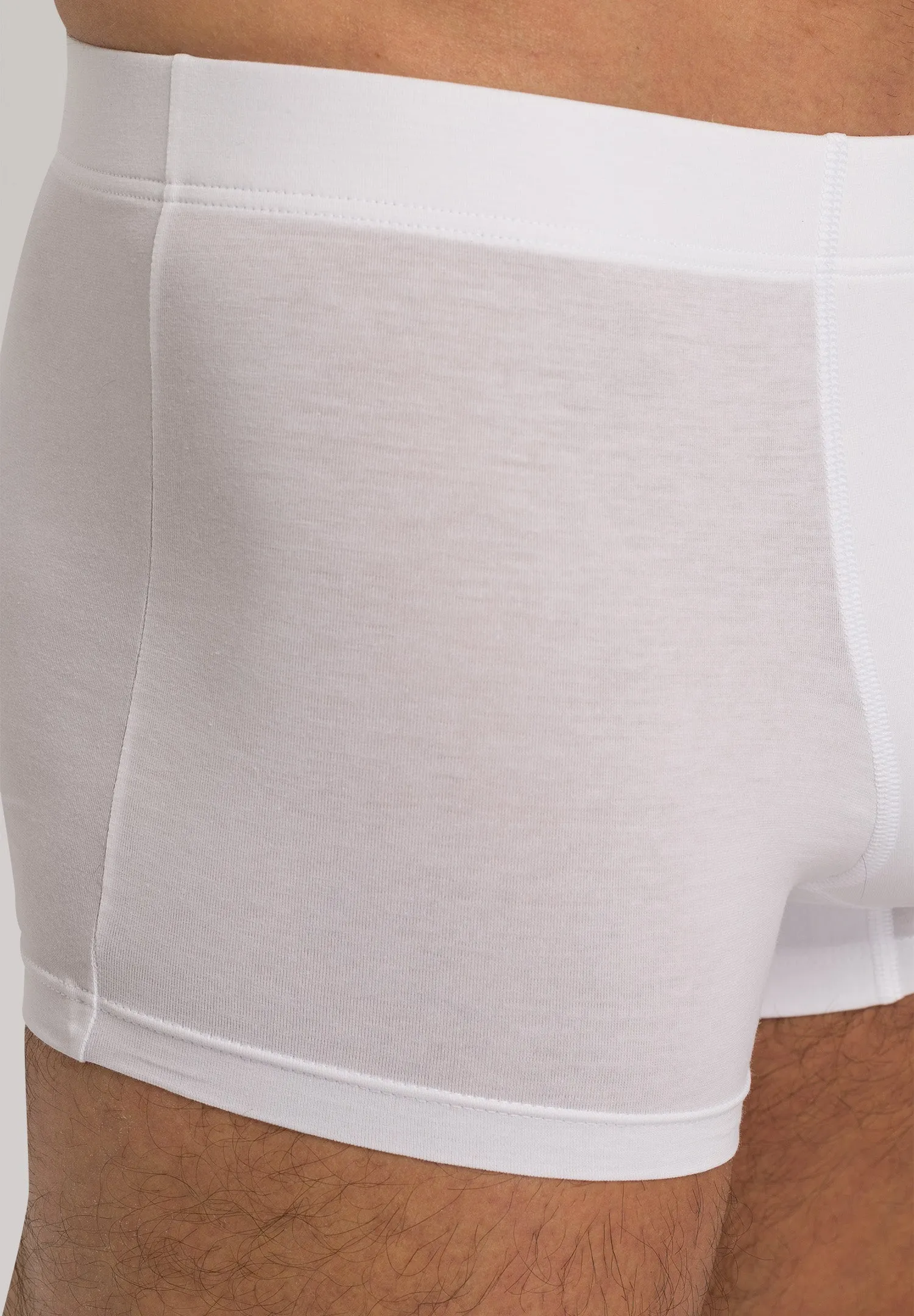 Cotton Essentials 2-Pack Cotton Boxer Briefs With Covered Waistband | White 73079-101