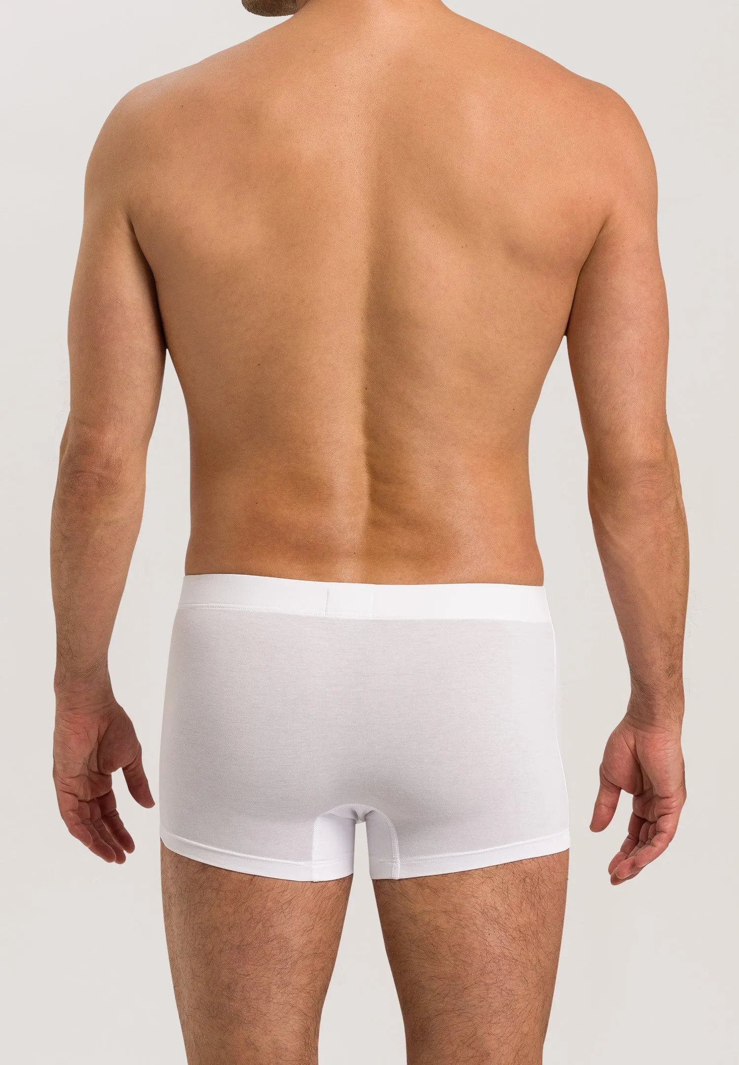 Cotton Essentials 2-Pack Cotton Boxer Briefs With Covered Waistband | White 73079-101