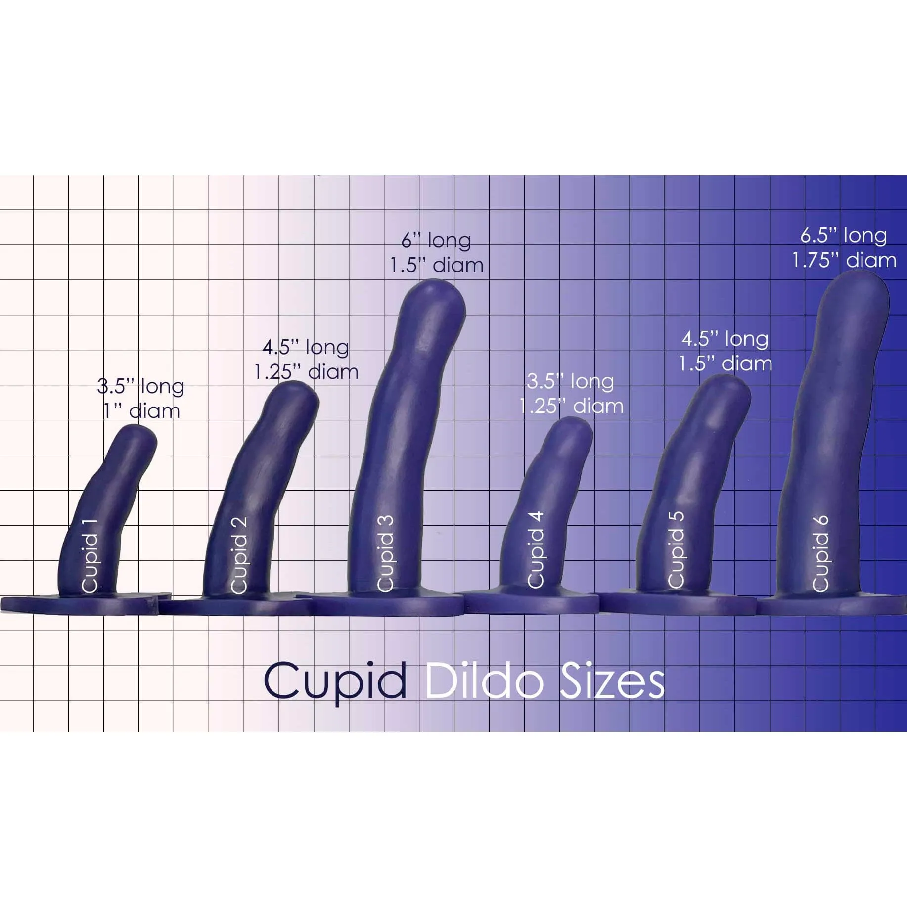 Sure! A more optimized and suitable title for this e-commerce product could be 3-Inch White Cupid Dildo.
