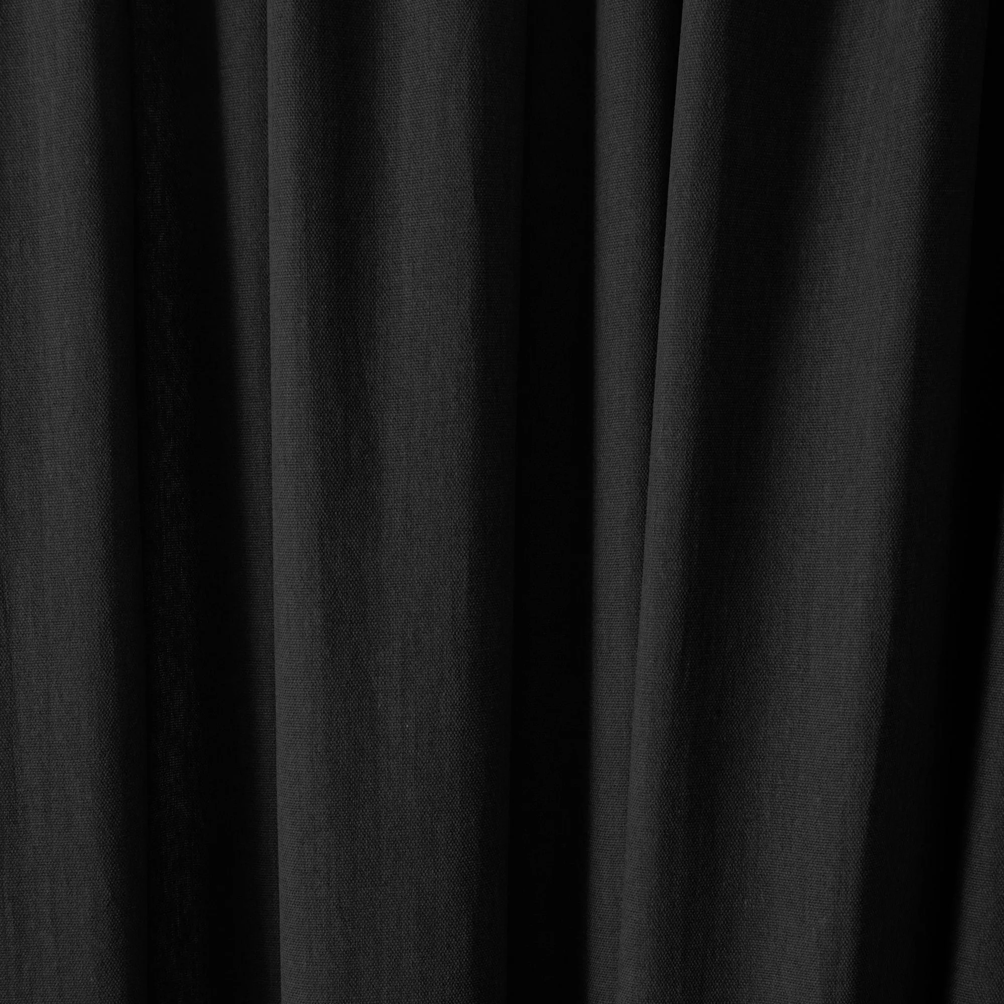 Dijon Pair of Pencil Pleat Curtains by Fusion in Black