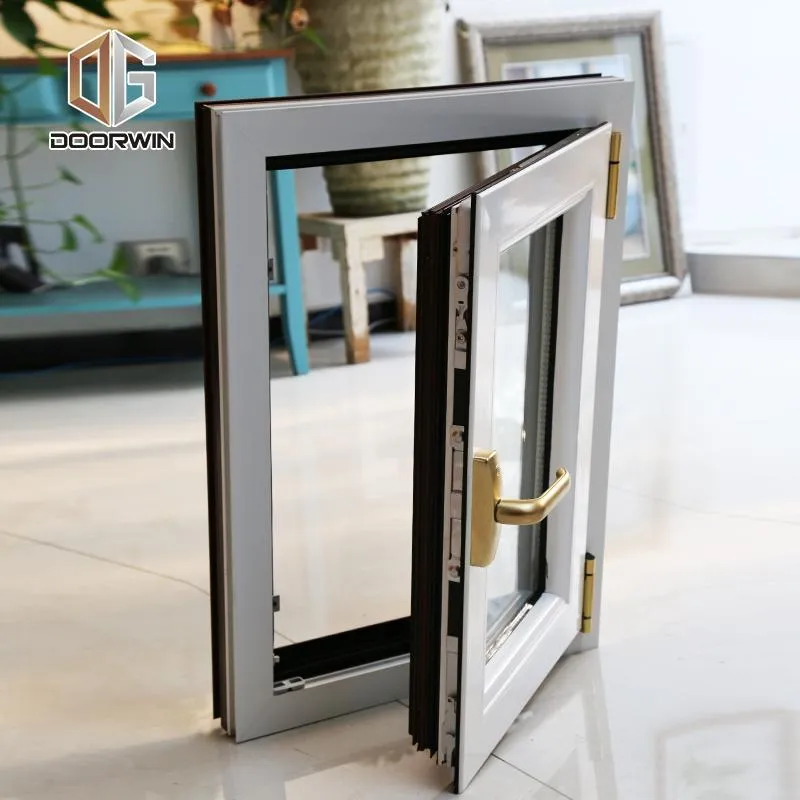 DOORWIN 2021Copy2 of Thermal break aluminum white powder coating finishing tilt turn window
