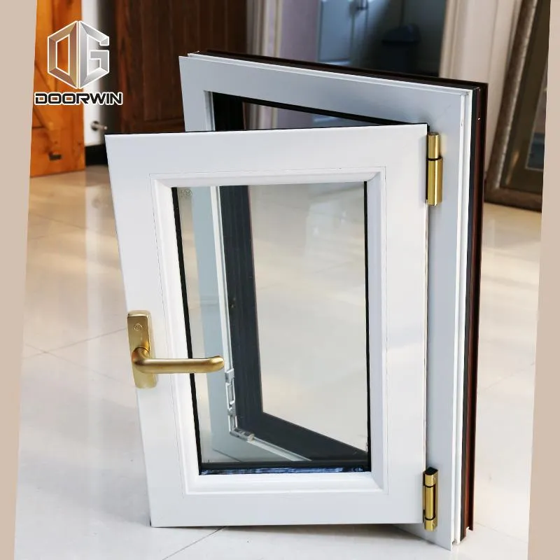 DOORWIN 2021Copy2 of Thermal break aluminum white powder coating finishing tilt turn window