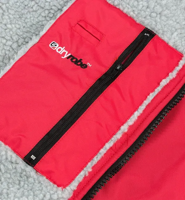 Dryrobe Advance Long Sleeve Large - Red Grey
