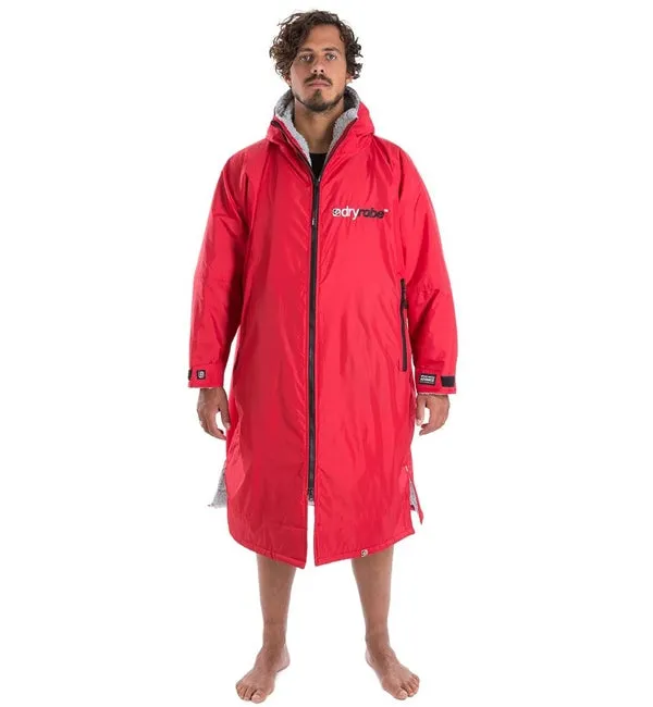 Dryrobe Advance Long Sleeve Large - Red Grey