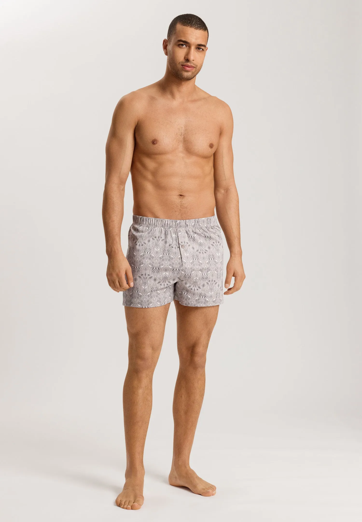 Fancy Jersey Knit Boxers | Pin Patternwork Light 73290-2193