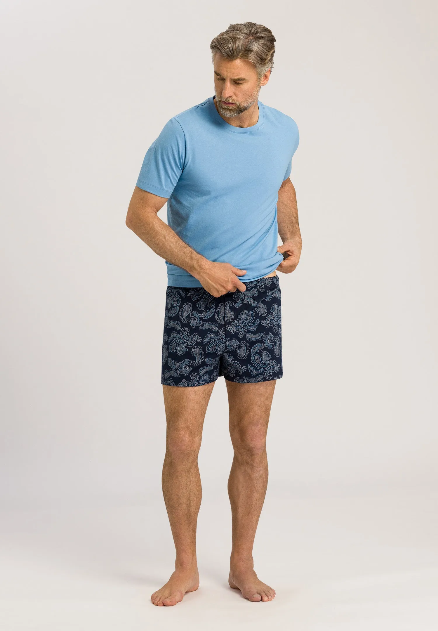 Fancy Jersey Knit Boxers | Wavey Paisley 73290-2381