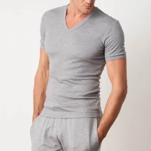 Green TENCEL™ Lyocell V Neck Tee
