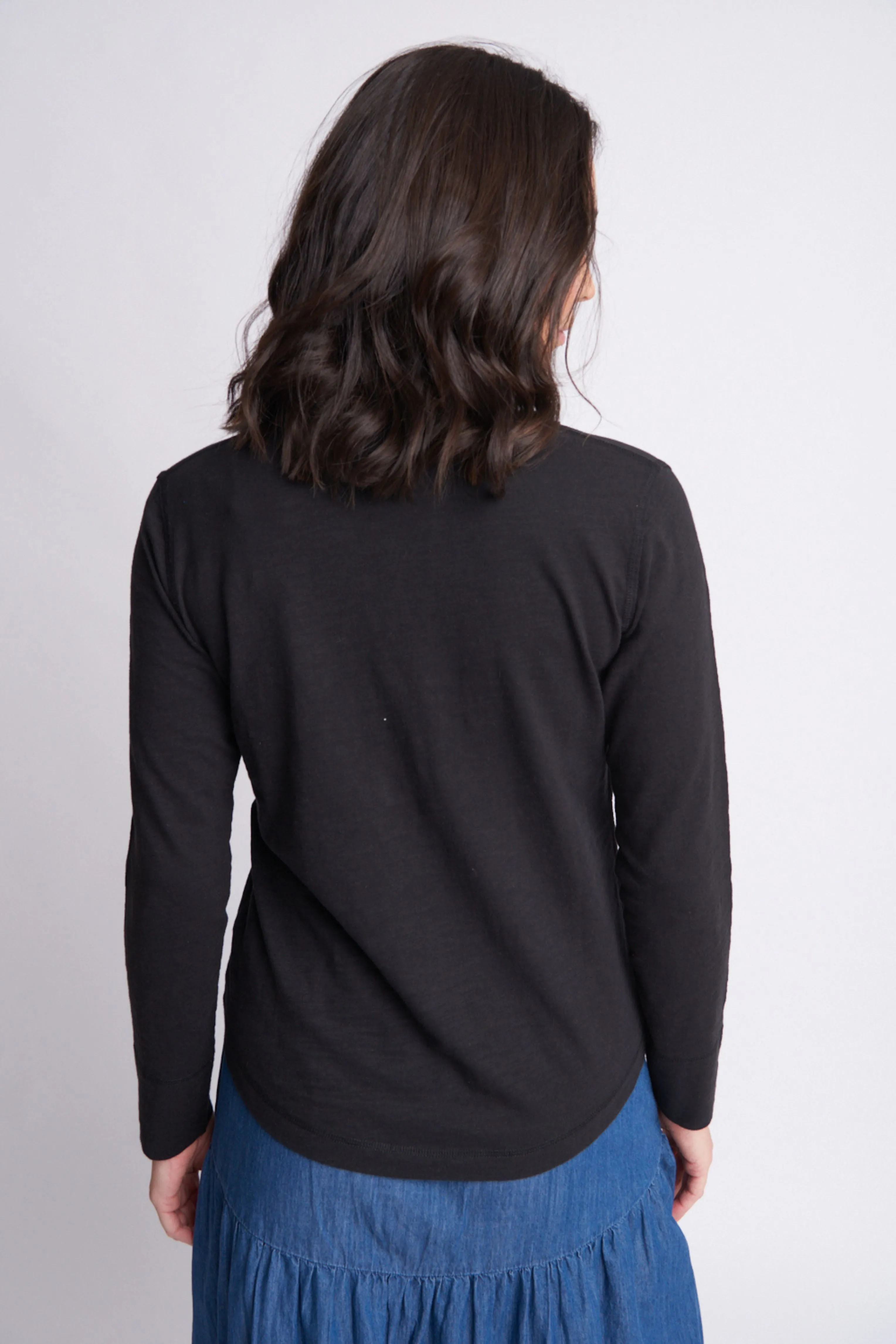 Henly Cotton Tee Black