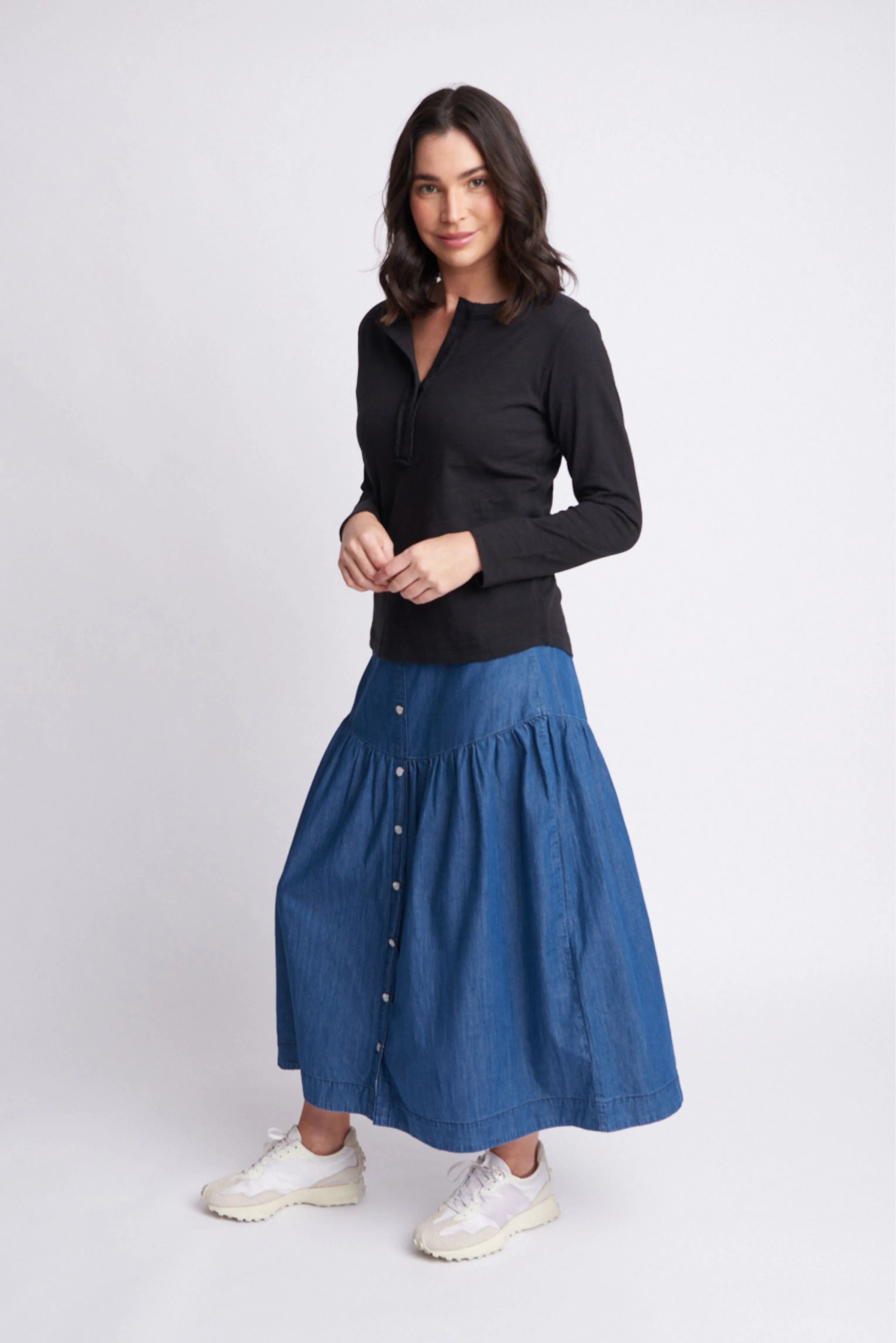 Henly Cotton Tee Black