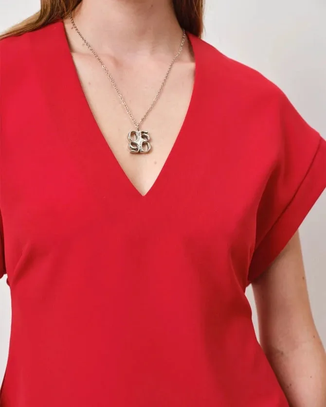 HENNE TOP | BRIGHT RED