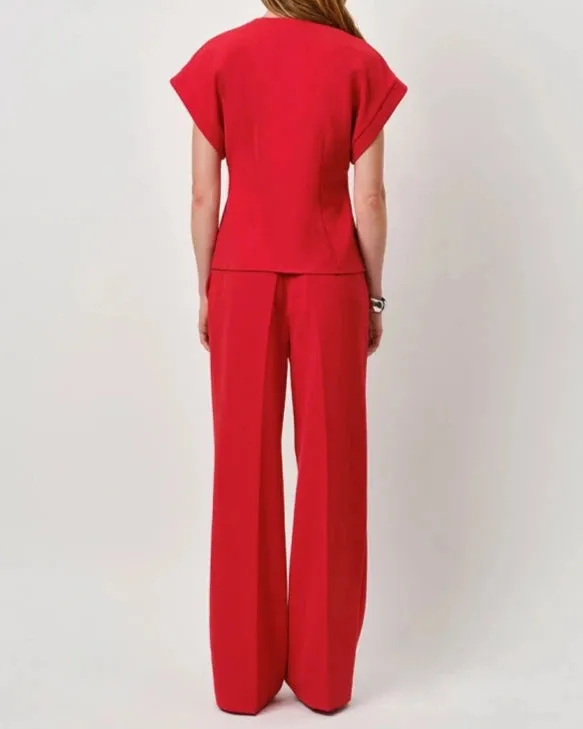 HENNE TOP | BRIGHT RED
