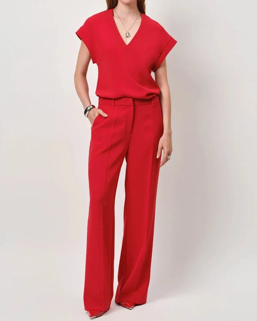 HENNE TOP | BRIGHT RED