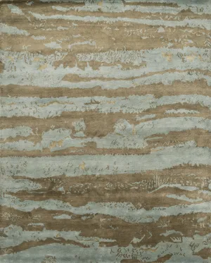 Hermitage Rug in Aqua & Latte