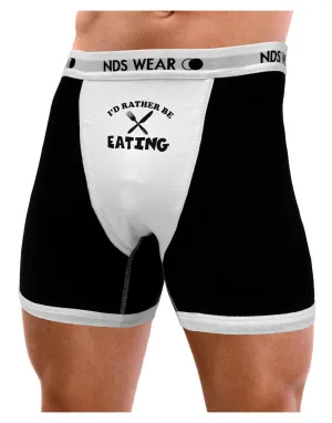 I'd Rather Be Eating Mens Boxer Brief Underwear