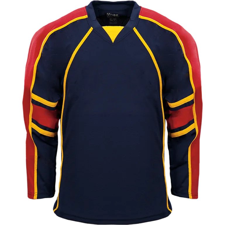 Kobe Sportswear K3G28A Florida Panthers Away Navy Pro Series Hockey Jersey