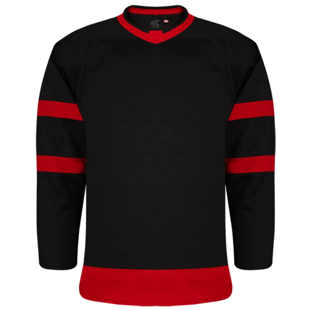 Kobe Sportswear K3G72A 2021 Ottawa Senators Away Black Pro Series Hockey Jersey