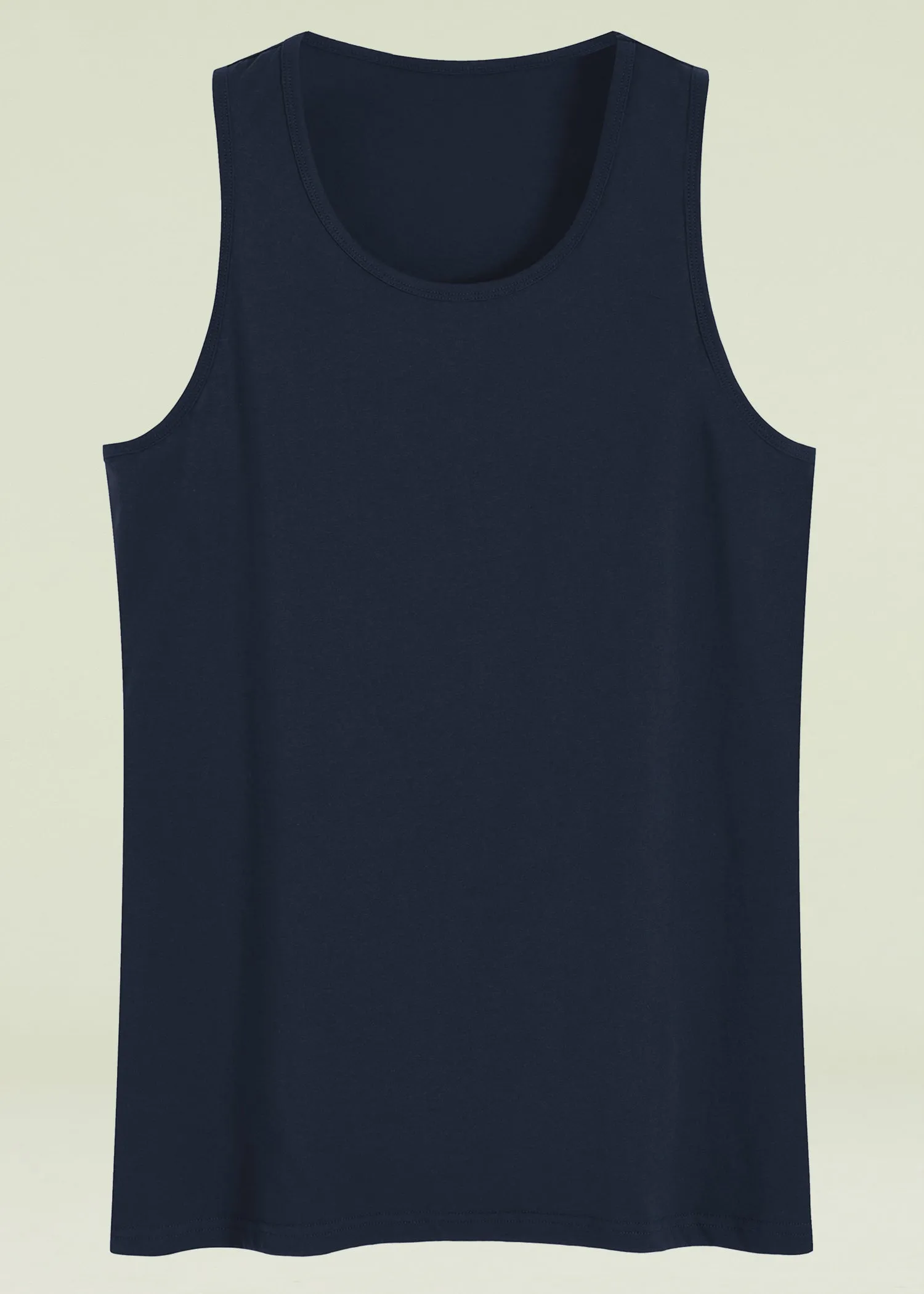 Men's Cotton Knit Tank Top Sleeveless Pajama Shirt