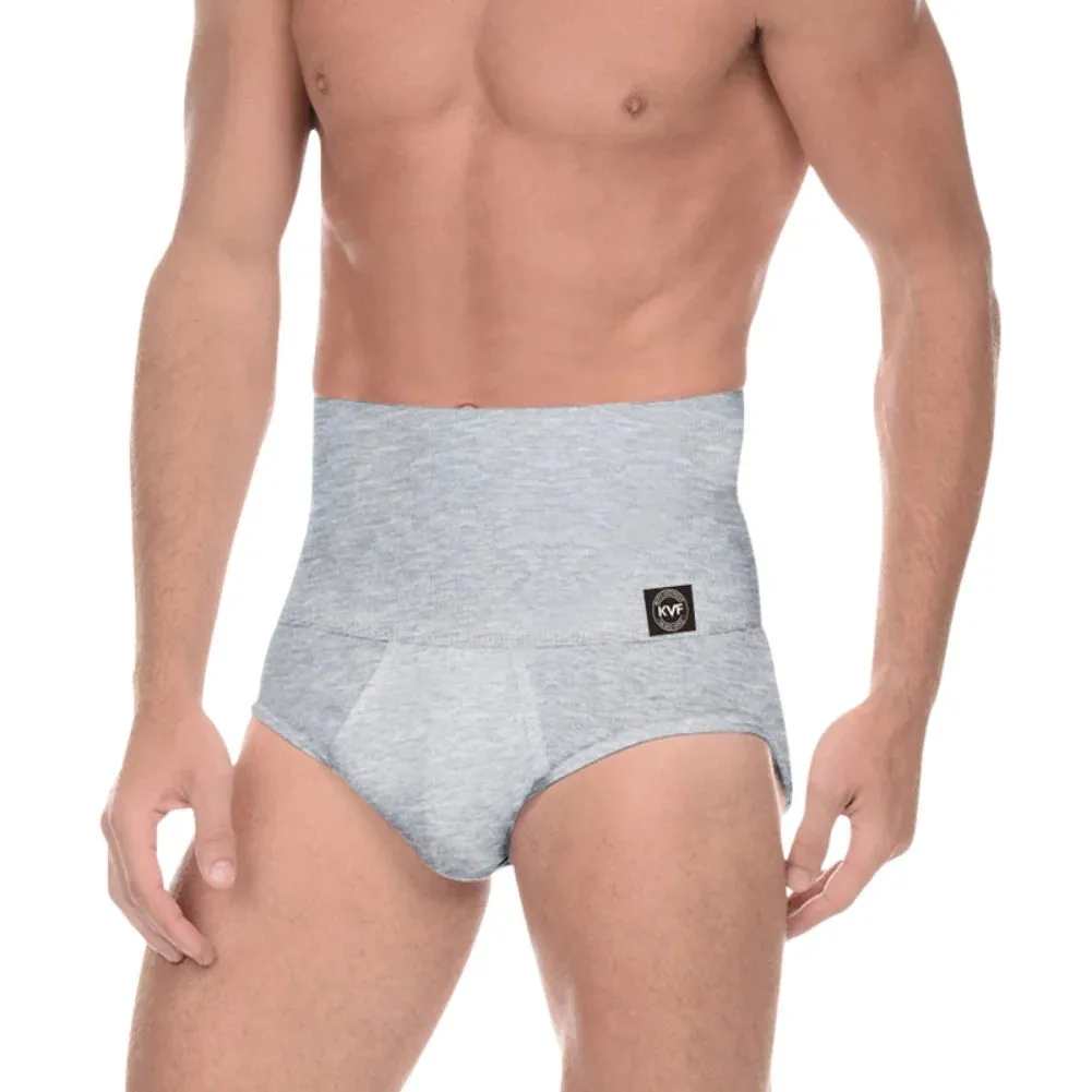 Men's High-Rise Tummy Control Cotton Briefs - Soft, Breathable, Stretchable