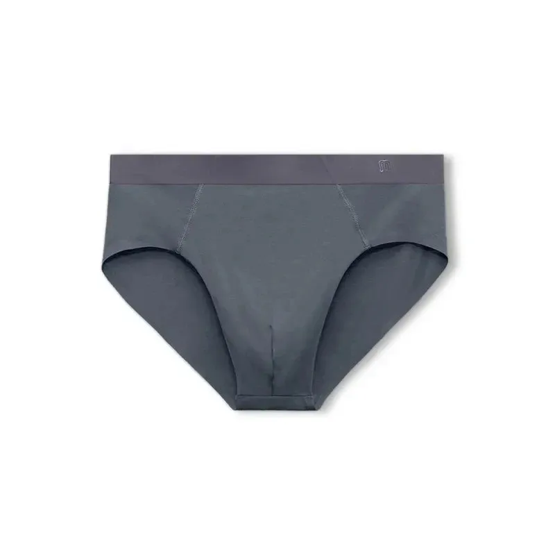 Men's Modal Non-marking Breathable Underpants Solid Mid-Rise Stretch Underwear