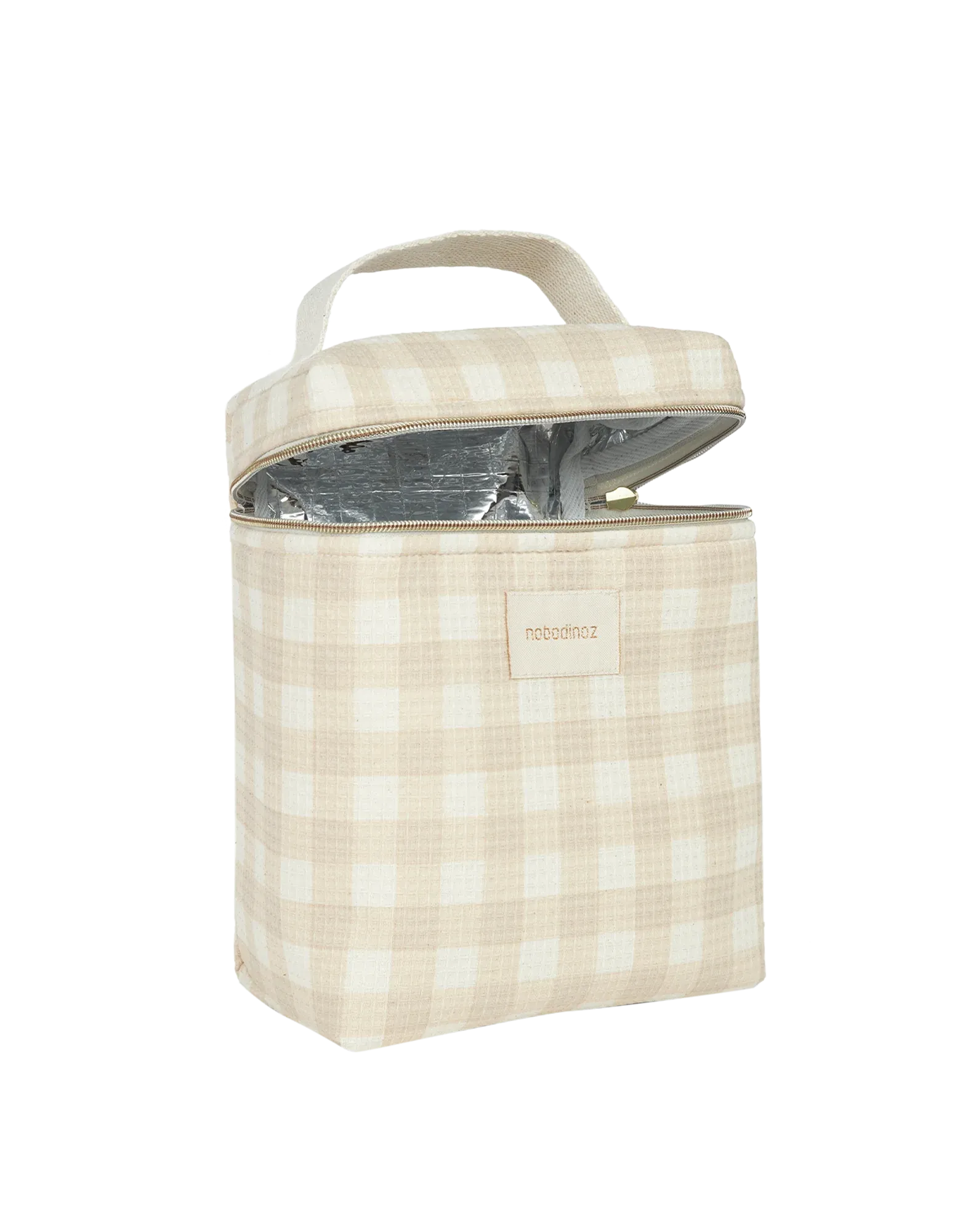 Nobodinoz Concerto Thermal lunch bag | Ivory Checks