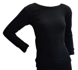 OCTAVE Womens Wind Trap Thermal Underwear Long Sleeve T-Shirt/Vest/Top - Pack of 6