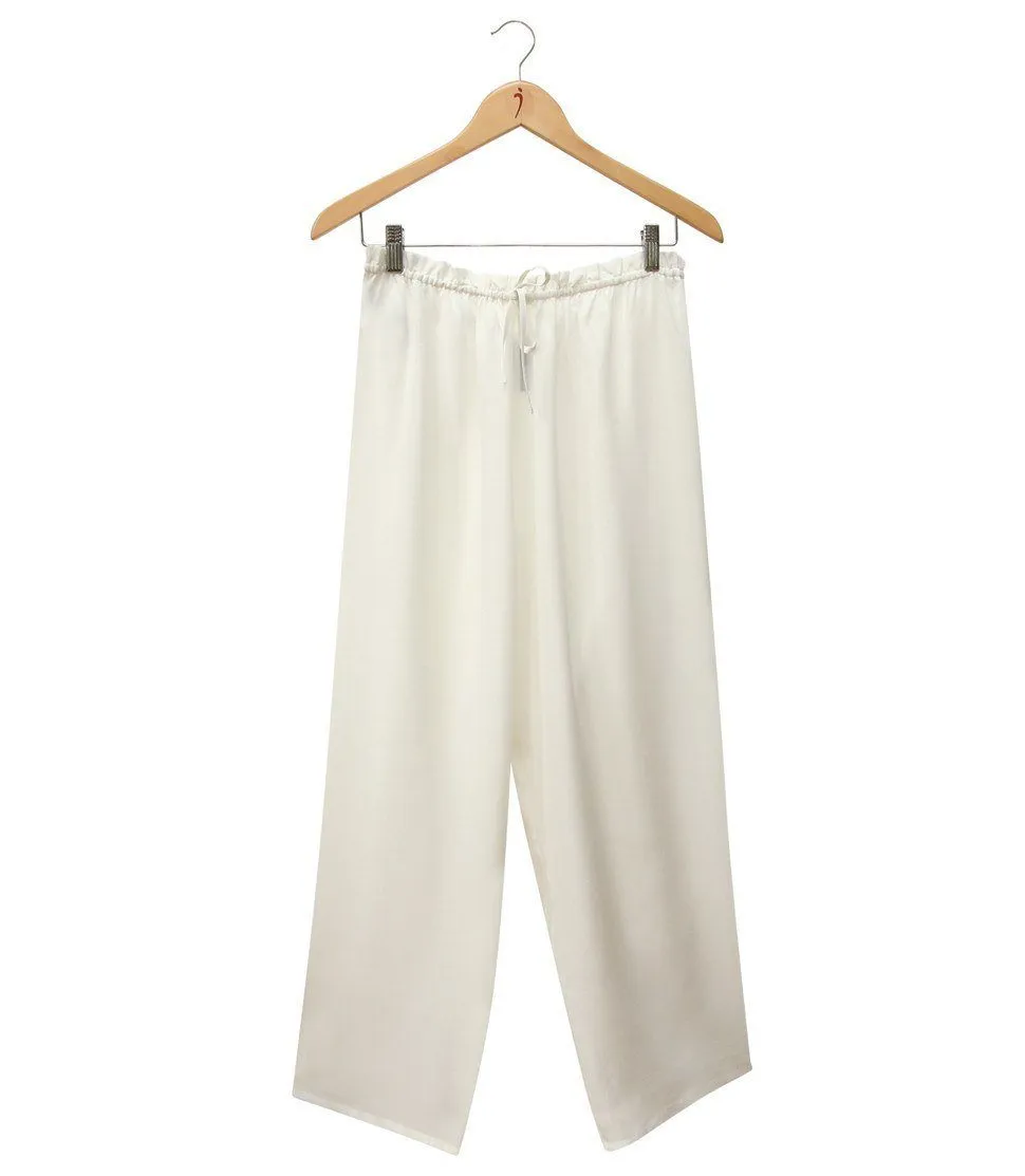 Pure Silk Crepe-de-Chine Pyjama Pant