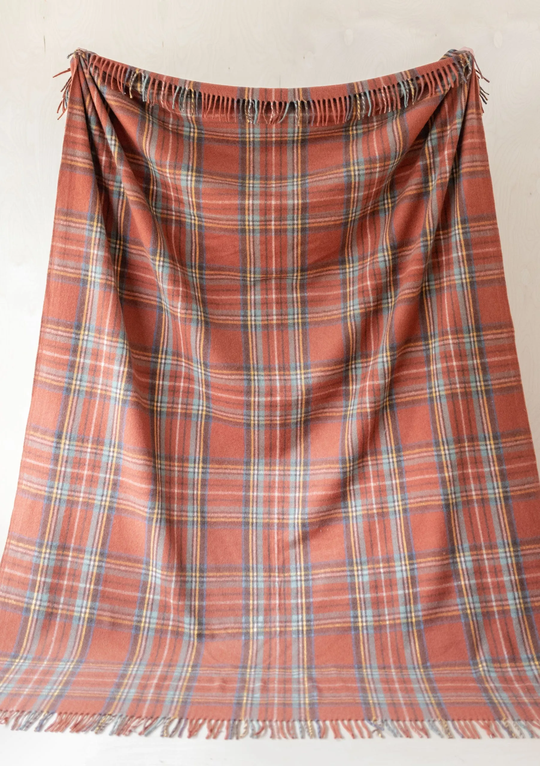 Recycled Wool Extra Large Blanket in Stewart Royal Antique Tartan