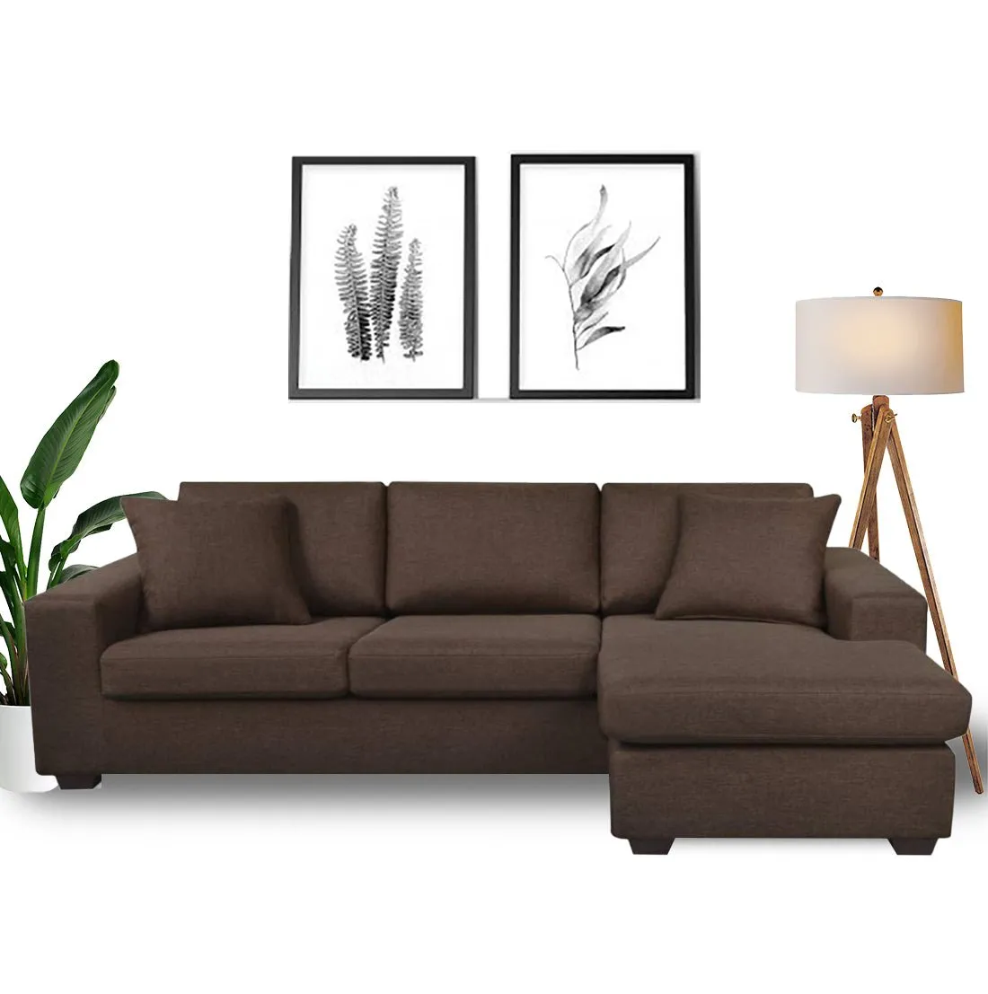 Ronaldo 4 Seater L Shape Sofa For Living Room