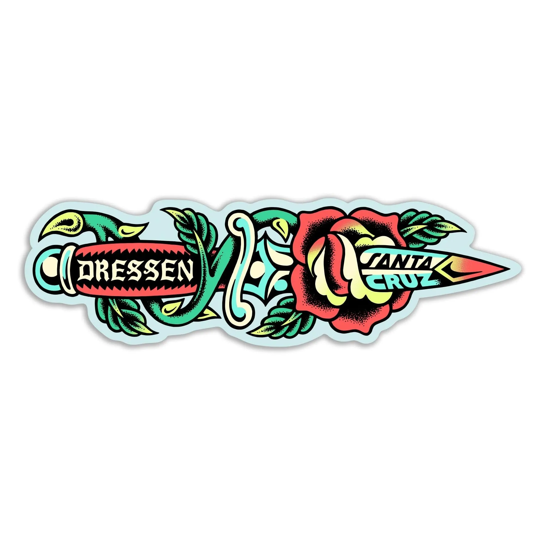 SANTA CRUZ ASSORTED STICKER 4PK