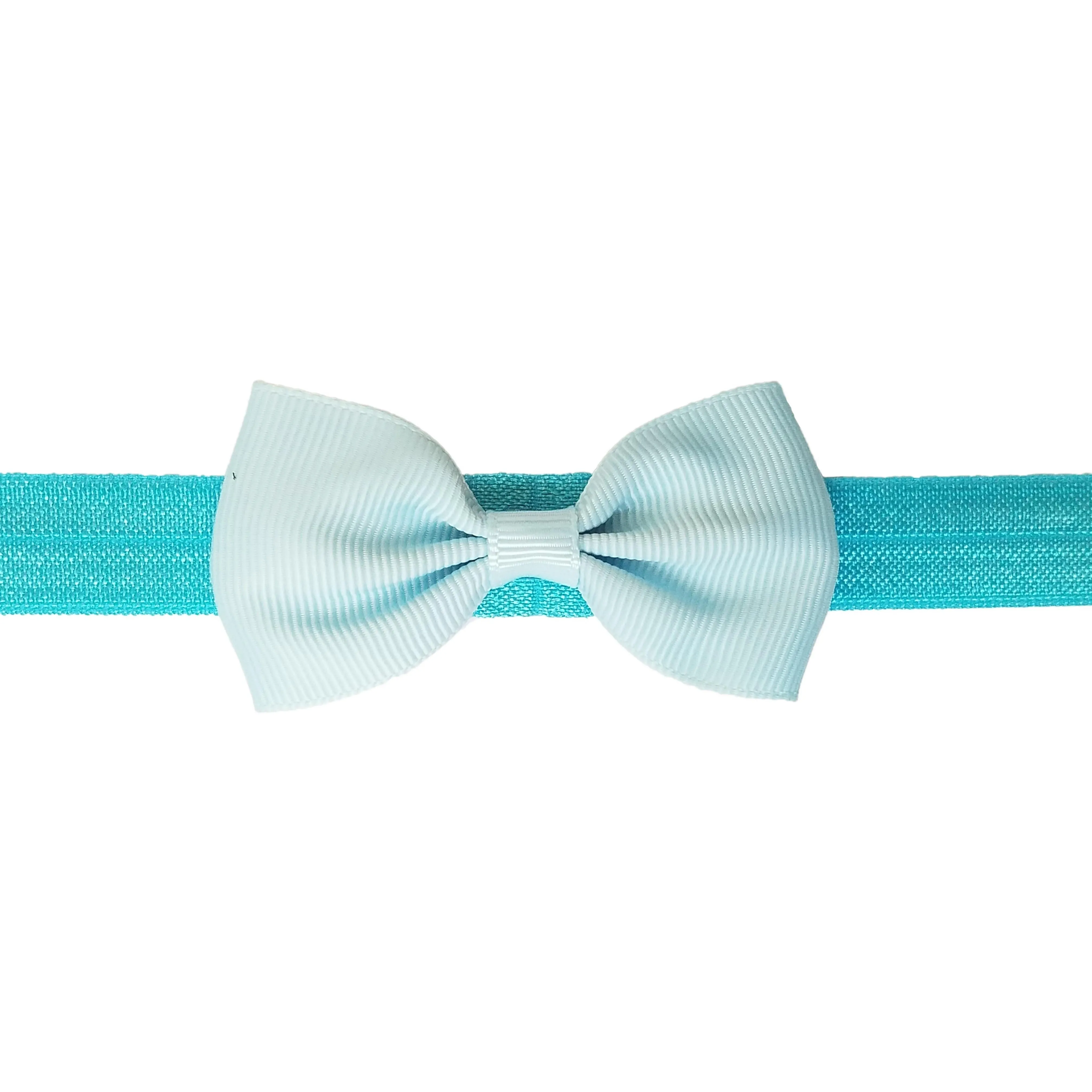 Silver 2.5" Grosgrain Hair bow Headband