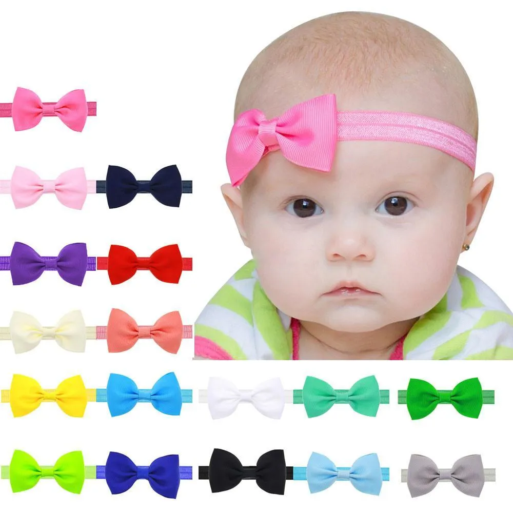 Silver 2.5" Grosgrain Hair bow Headband