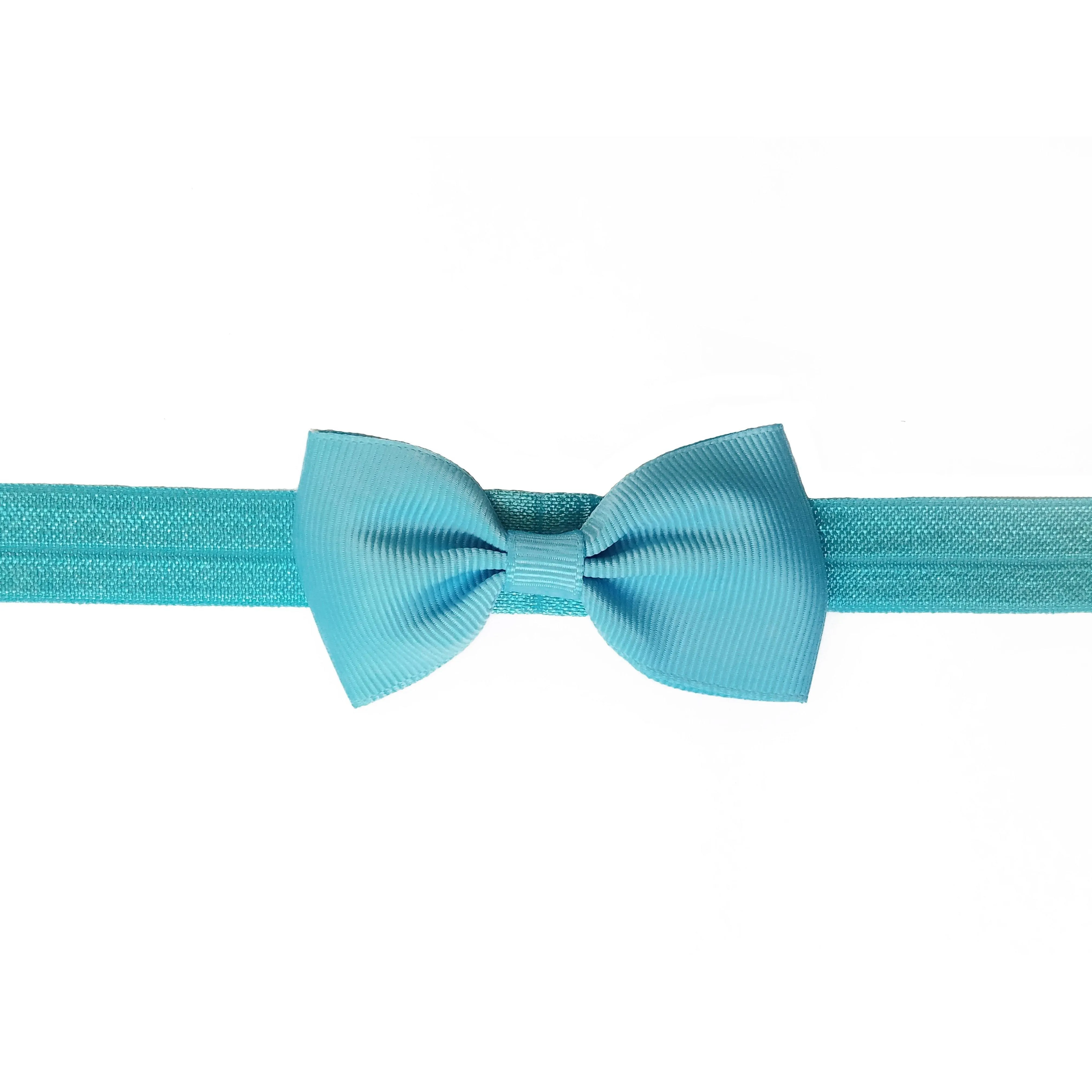 Silver 2.5" Grosgrain Hair bow Headband