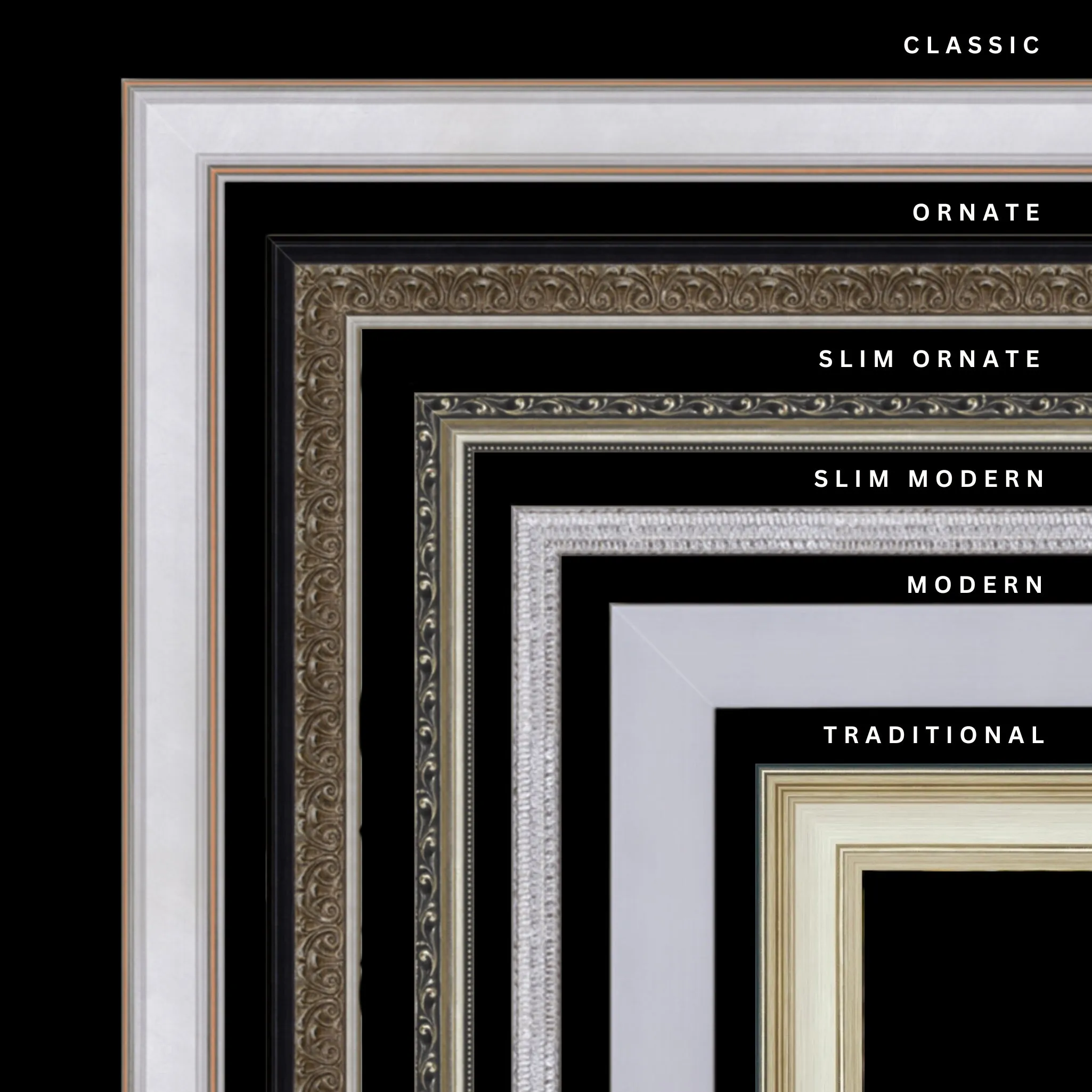 Silver 30x36 Picture Frame Ornate Traditional Classic Antique