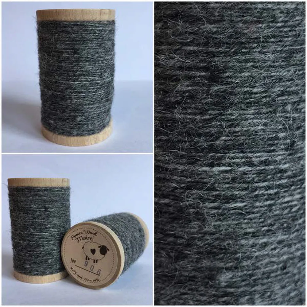 SILVER GREY Hand Dyed HALF YARD Wool Fabric for Wool Applique and Rug Hooking